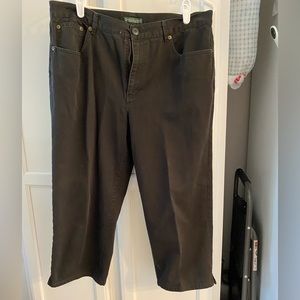 Ralph Lauren Jeans Company size 14 black Jean capri